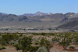 View of Shoshone from the east