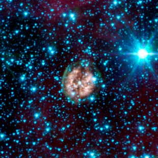 Imagen infrarroja del telescopio espacial Spitzer