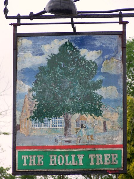 File:Sign for the Holly Tree - geograph.org.uk - 1341924.jpg