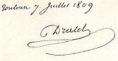 signature d'Étienne-François Dralet