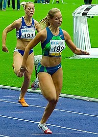 Зіна Шільке виграє 100 м на ISTAF 2006 у Берліні