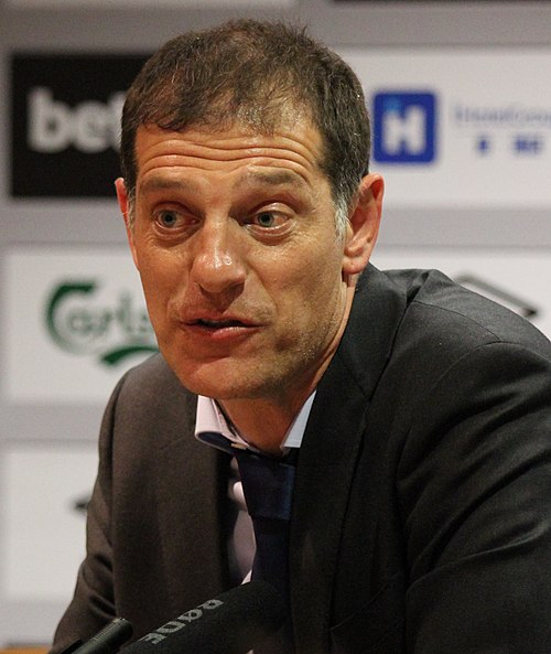 Bilić during a West Ham United press conference in 2015