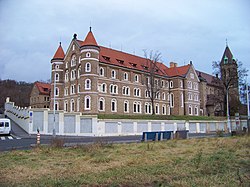 View of the former abbey building