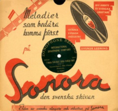 Sonora - den svenska skivan, 1906.