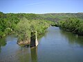 The South Branch Potomac River from the Springfield Pike (County Route 3) Bridge at Millesons Mill