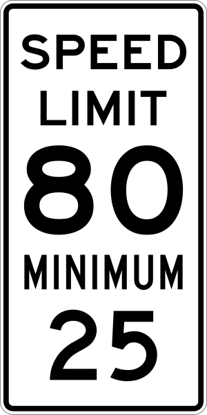 File:Speed Limit 80 Minimum 25 sign.svg