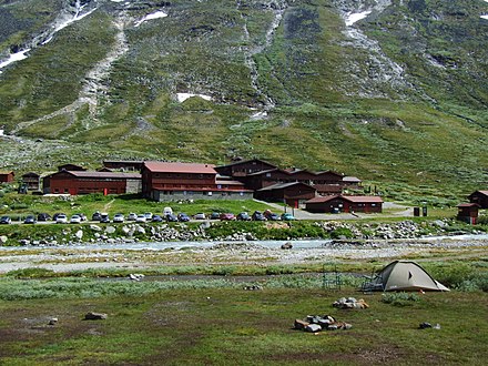 Some accommodations in Spiterstulen, Jotunheimen