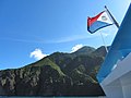 St. Martin Flag with Saba in Background (6549977547).jpg