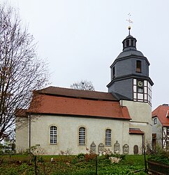 Südansicht der Uschlager Johanniskirche