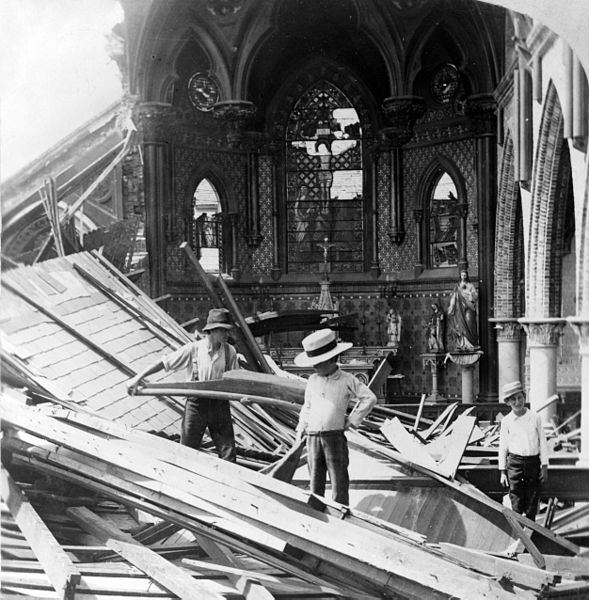 File:St Patrick's Church, Galveston hurricane, 1900.jpg