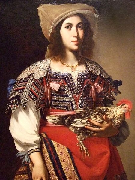 File:Stanzione, Massimo - Woman in Neapolitan Costume - 1635.jpg