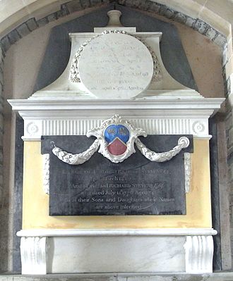 Stevens mural monument in St Peter's Church, Peters Marland StevensMonumentPetersMarland.JPG