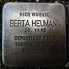 Stumbling block for Berta Heumann