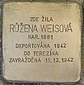 Stolperstein für Ruzena Weisova (Horaždovice).jpg
