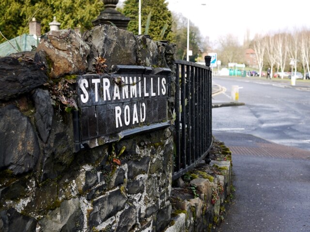 Street sign outside Stranmillis College.