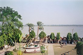 View from Taki Guest House. The shores of Bangladesh is visible on the other side of Ichamati River