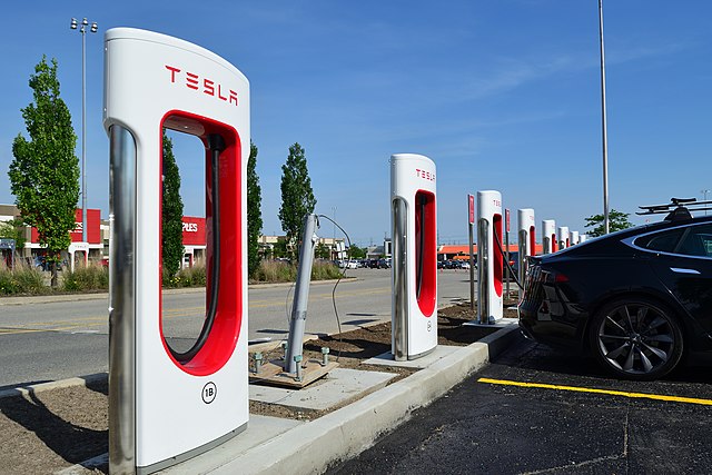 Tesla Supercharger Station at Toronto