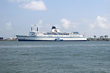 The Texas Treasure casino ship, seen in Port Aransas in 2007 Texas Treasure cruise ship.jpg