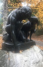 Thumbnail for Boy and His Dog Sculpture