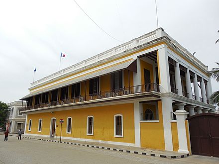The French consulate in Pondicherry.