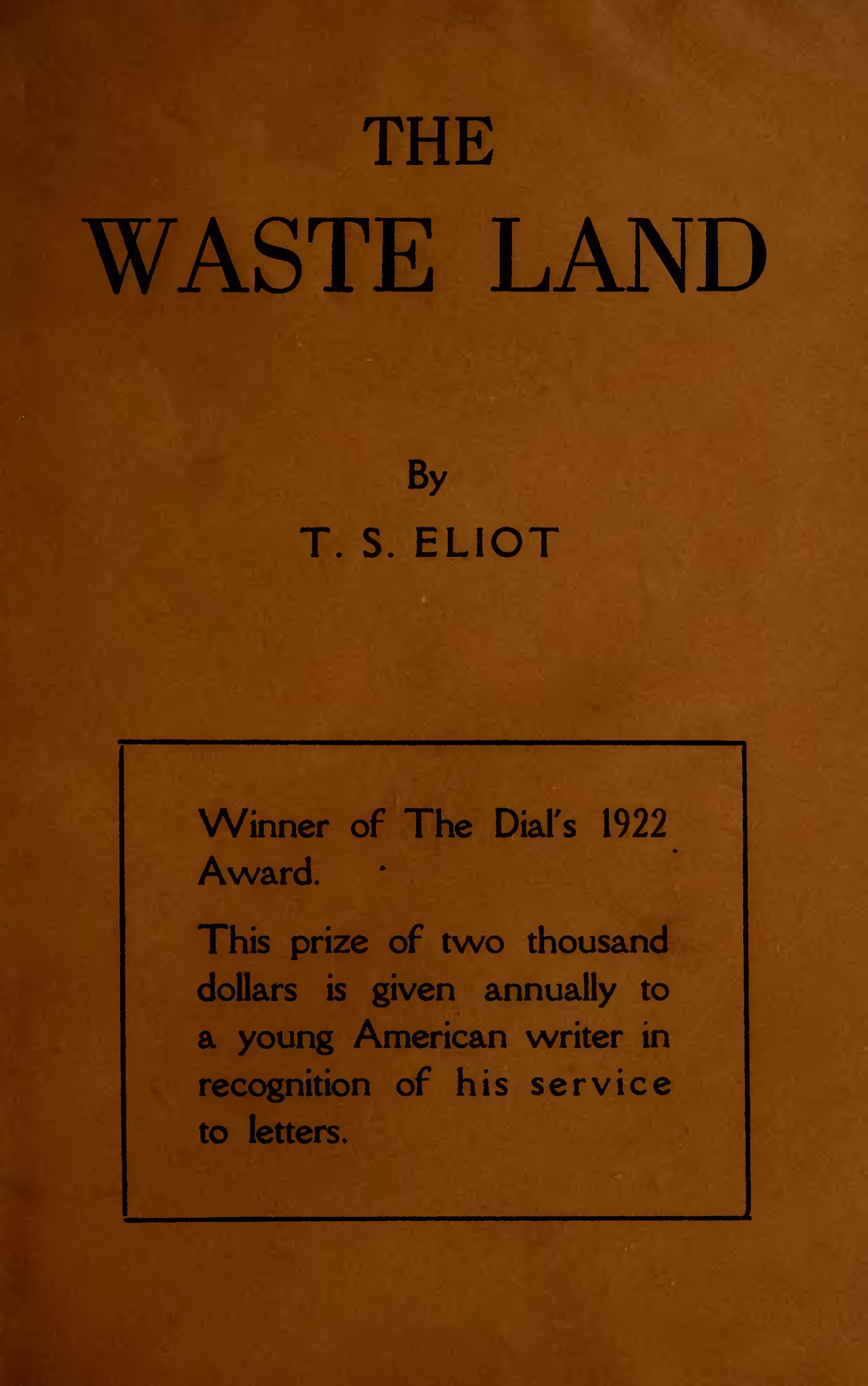 the waste land eliot