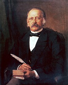 Theodor Fontane (1883)(Gemälde von Carl Breitbach) Fontanes Signatur (Quelle: Wikimedia)