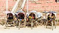 * Nomination Rikshaw in front of Trailoya Mohan Narayan Temple- Basantapur, Kathmandu Nepal --Bijay chaurasia 09:09, 10 September 2017 (UTC) * Decline Not sharp at all, overexposured, a bit darker might be an improvement --Michielverbeek 11:53, 10 September 2017 (UTC)  Not done within a week. --XRay 08:42, 18 September 2017 (UTC)