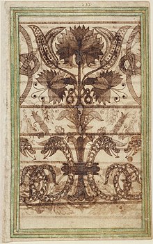 A patterned page from the Trevelyon Miscellany of 1608 Trevelyon leaf.jpg