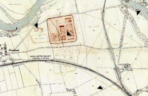 Plan showing annexes and "Great Camp" Trimontium (Newstead).png