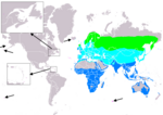 Tringa nebularia – Verbreitung