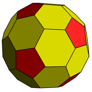 Chamfered dodecahedron Goldberg polyhedron with 42 faces
