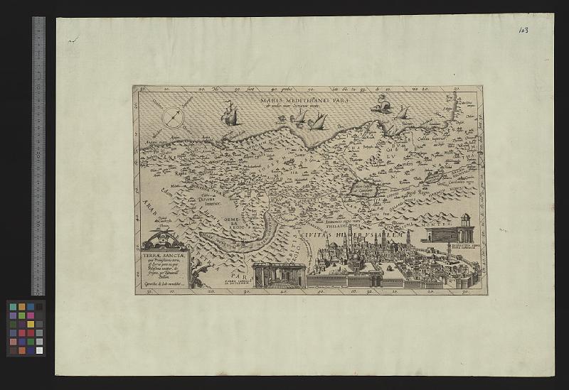 File:UBBasel Map Bethlehem Jerusalem Palästina 1578 Kartenslg AA 103.tif