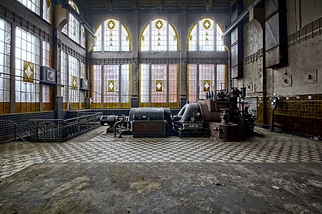 Power station in Scheibler's and Grohman's factory in Łódź by Marian Naworski