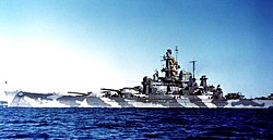 USS Alabama w Casco Bay, Maine, grudzień 1942