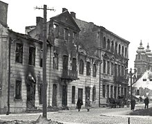 Historic townhouses destroyed during the invasion of Poland in 1939 and dismantled by the Germans in 1940