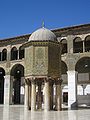 The courtyard of the Mosque with the ancient Treasury (Beit al Mal)