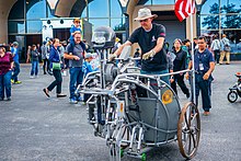 DIY vehicle at Maker Faire, San Mateo, 2016 Vehicle at Maker Faire, San Mateo, 2016.jpg