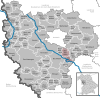 Localização da comunidade administrativa Schillingsfürst no distrito de Ansbach