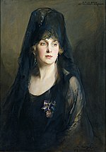 Миниатюра для Файл:Victoria Eugenia de Battemberg, con mantilla.jpg