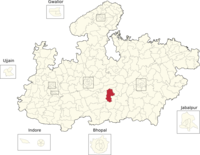 Vidhan Sabha konstituen dari Madhya Pradesh (139-Pipariya).png