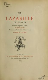 Vie de Lazarille de Tormès, 1886.djvu