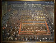 Vista de la Plaza Mayor de la Ciudad de México - Cristobal de Villalpando