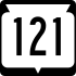 State Trunk Highway 121 işareti