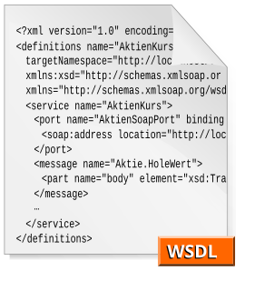 <span class="mw-page-title-main">Web Services Description Language</span> XML-based interface description language