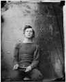 Washington Navy Yard, D.C. Lewis Payne, in sweater, seated and manacled LOC cwpb.04208.tif