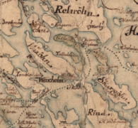 Karta av Vaxholm 1739.[9]
