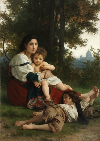 <i>Rest</i> (Bouguereau) 1879 painting by William-Adolphe Bouguereau