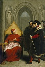 Il declino del cardinale Wolsey, 1795