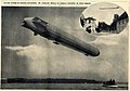 Zeppelin (vermutlich LZ 3) überfliegt Konstanz und den Bodensee c. 1907