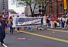 The IGLHRC at the 1993 March on Washington for LGB Equal Rights and Liberation (1993) March on Washington for LGB Equal Rights and Liberation -- 39.jpg